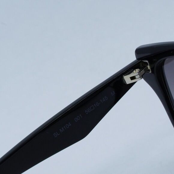NEW SAINT LAURENT SLM104 001 BLACK/GREY SUNGLASSES - Picture 8 of 12